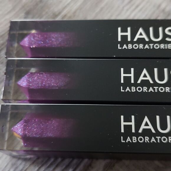 HAUS LABORATORIES by Lady Gaga: LE RIOT LIP GLOSS, Violet Disco (Set of 3) New - Picture 8 of 11